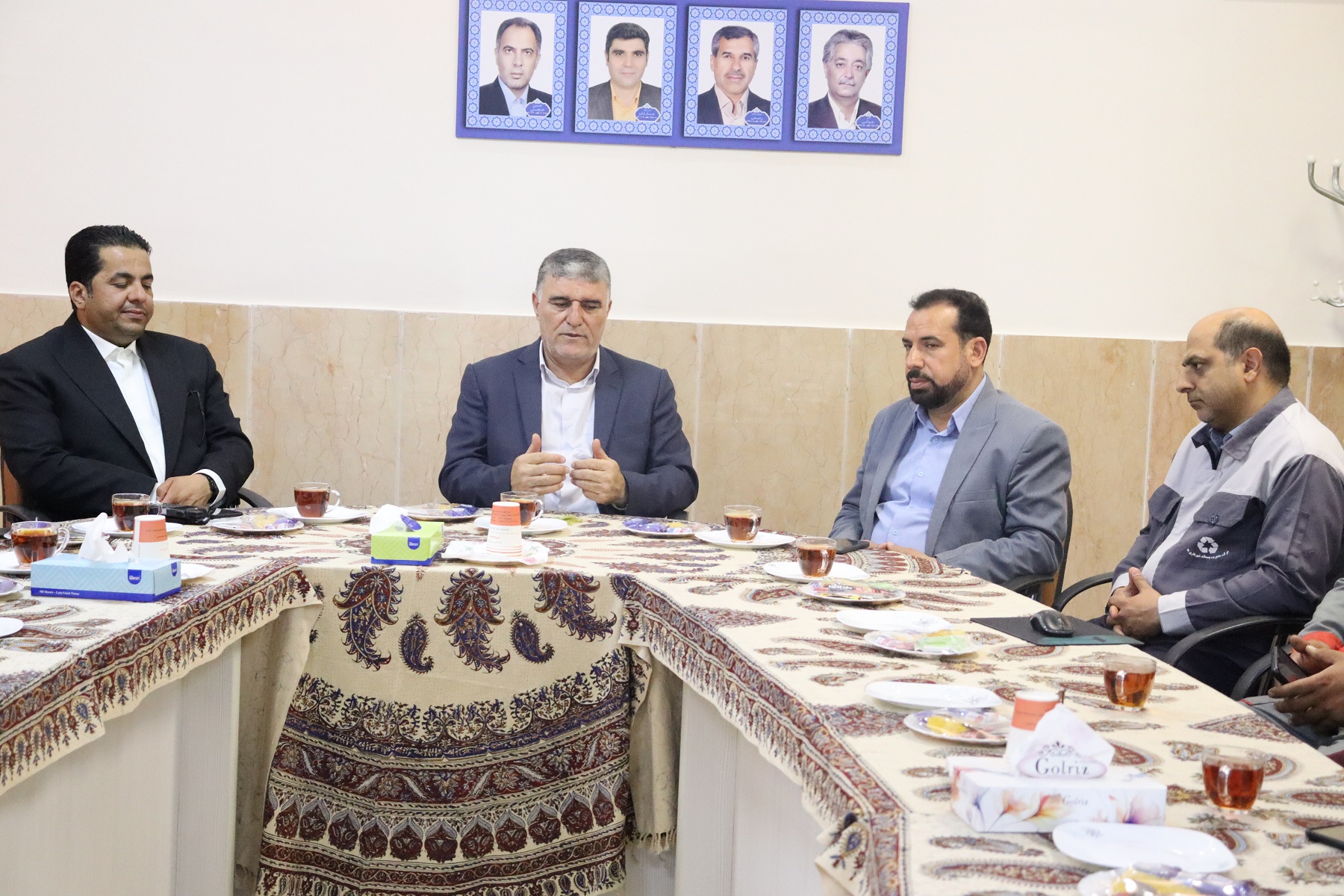 بازدید معاونین خدمات شهری استان اصفهان از مجتمع بازیافت، پردازش و تولید کود